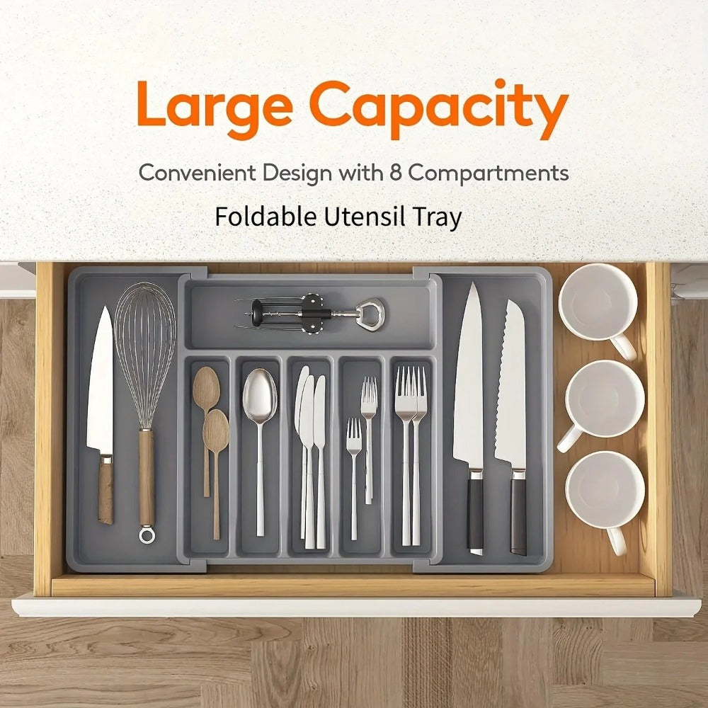 Expandable Cutlery & Utensil Tray