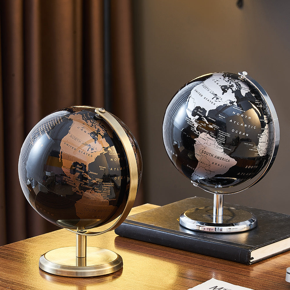 Retro World Globe Decor