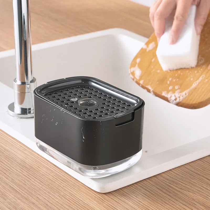 2-in-1 Soap Dispenser & Sponge Holder