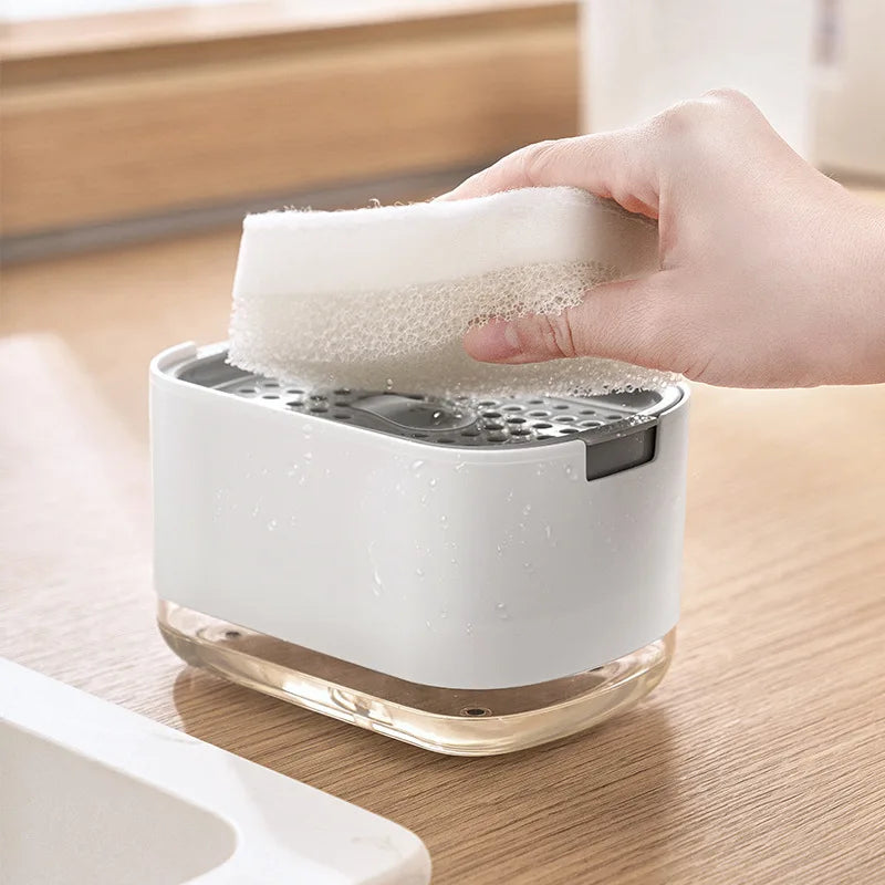 2-in-1 Soap Dispenser & Sponge Holder