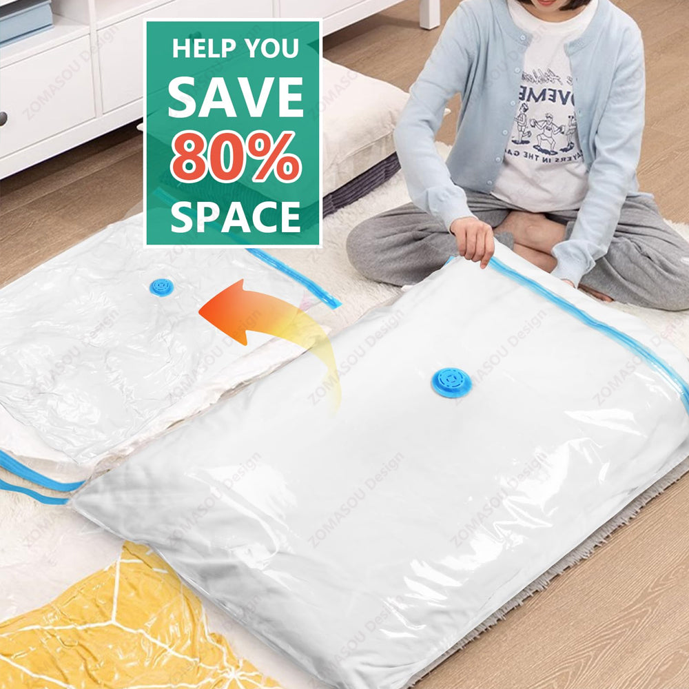 Reusable Vacuum Storage Bags with Hand Pump