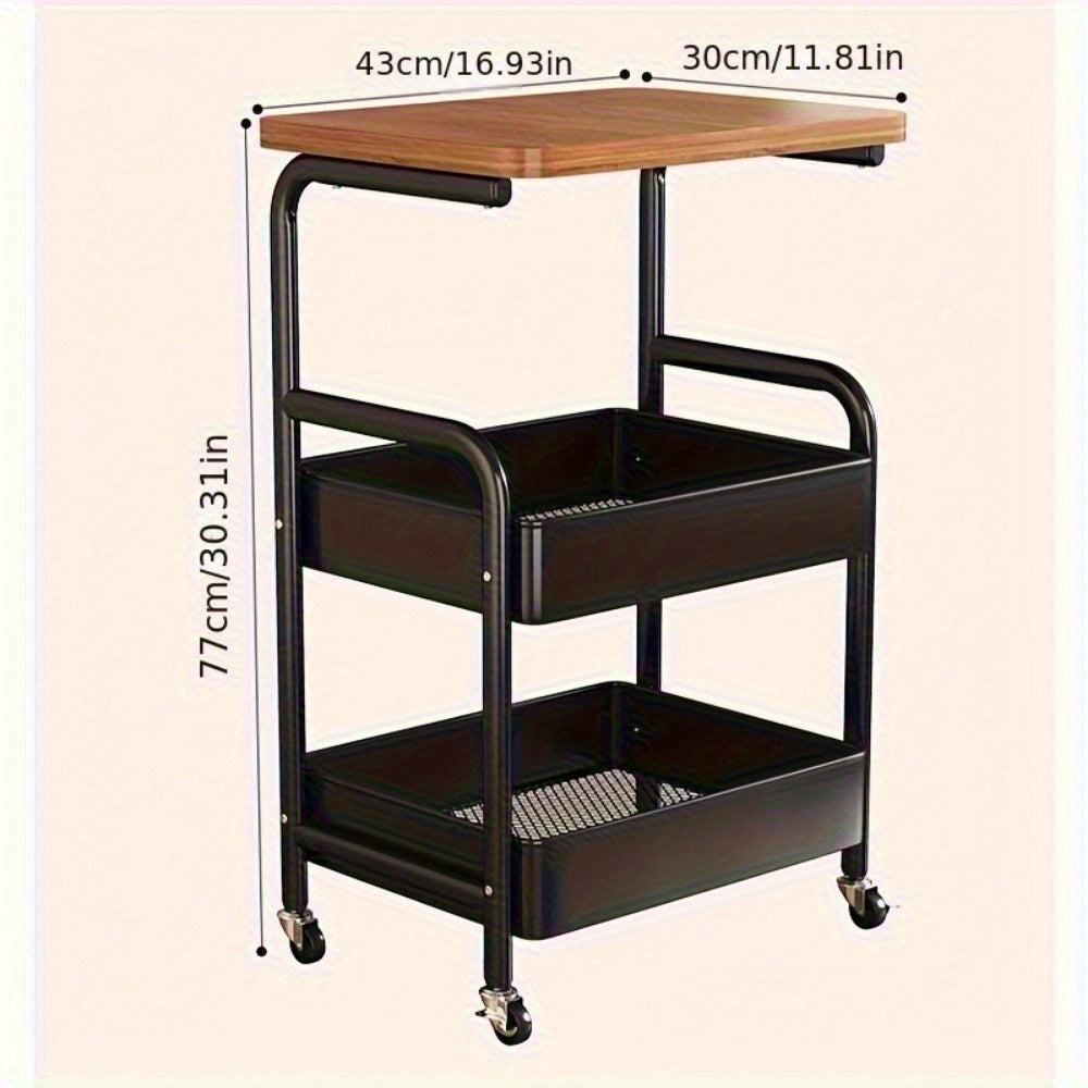 Slim Rolling Storage Trolley