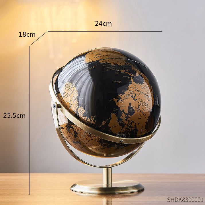 Retro World Globe Decor