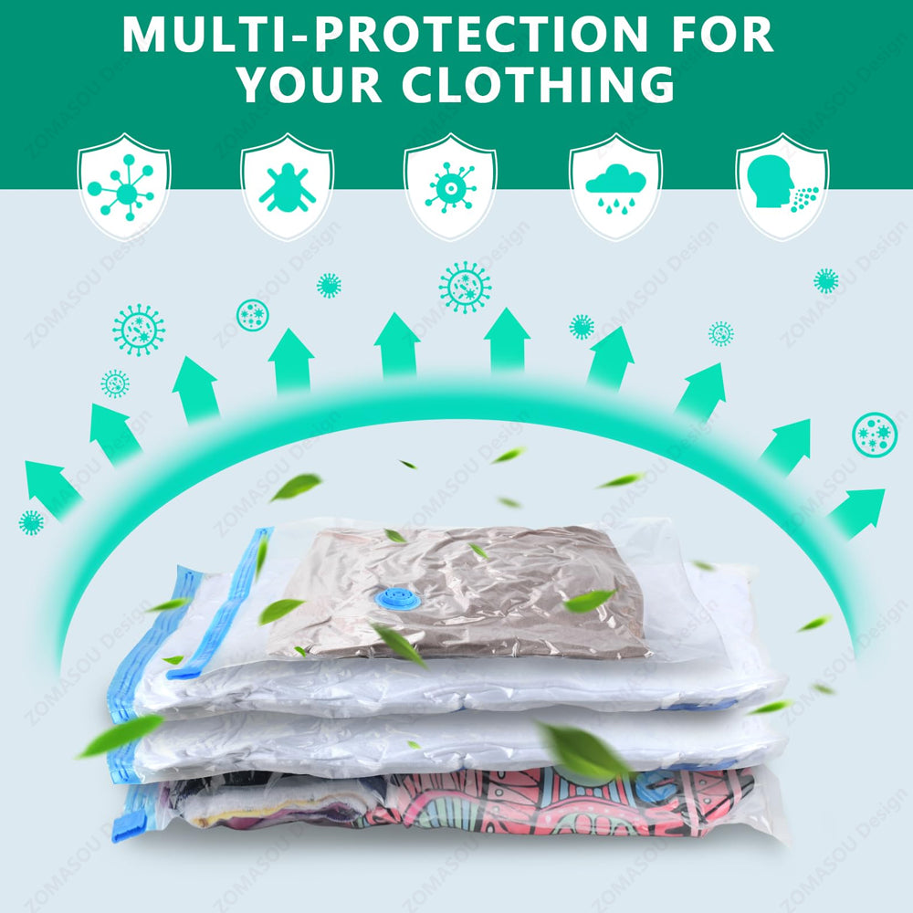 Reusable Vacuum Storage Bags with Hand Pump