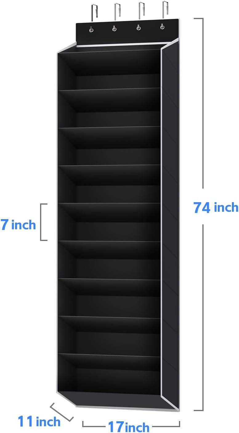 10-Tier Over-the-Door Shoe Organiser