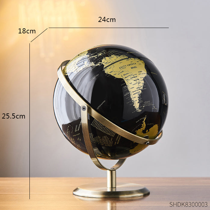 Retro World Globe Decor