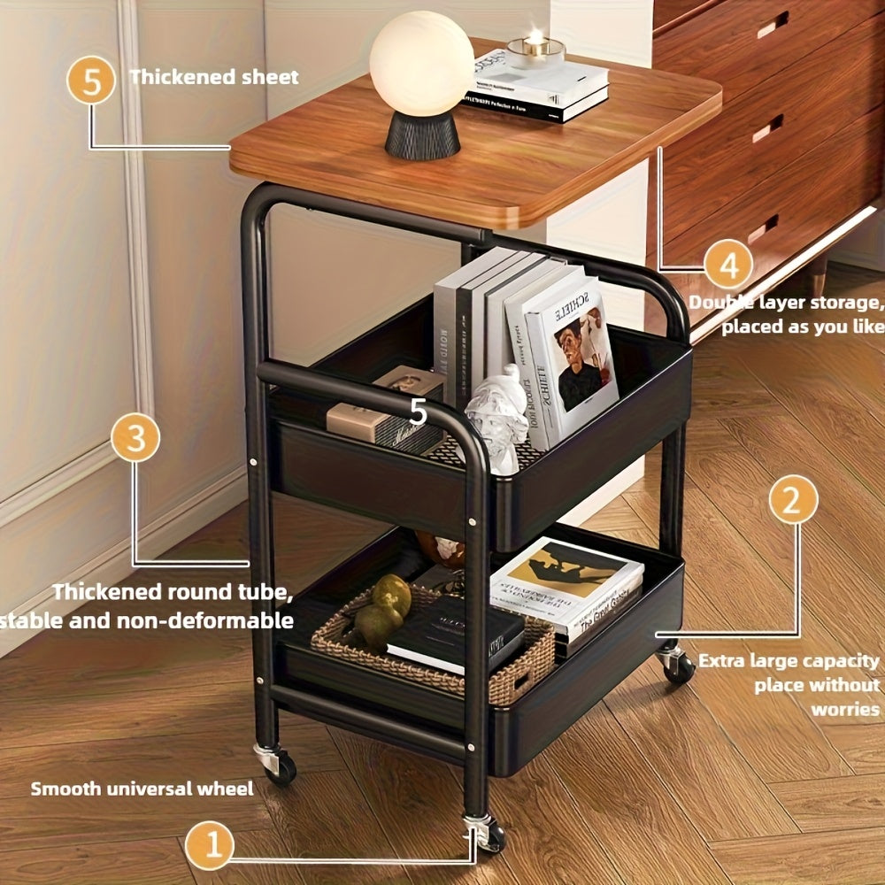 Slim Rolling Storage Trolley