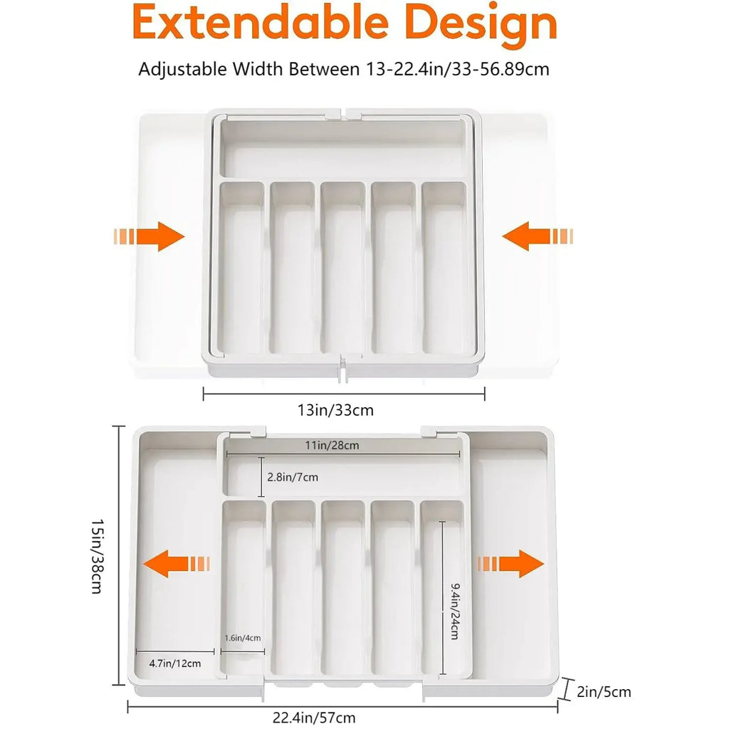 Expandable Cutlery & Utensil Tray