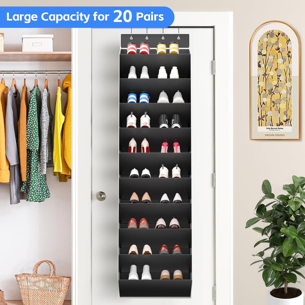 10-Tier Over-the-Door Shoe Organiser