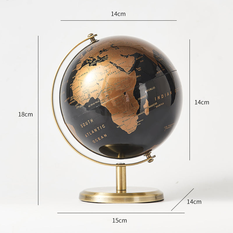 Retro World Globe Decor