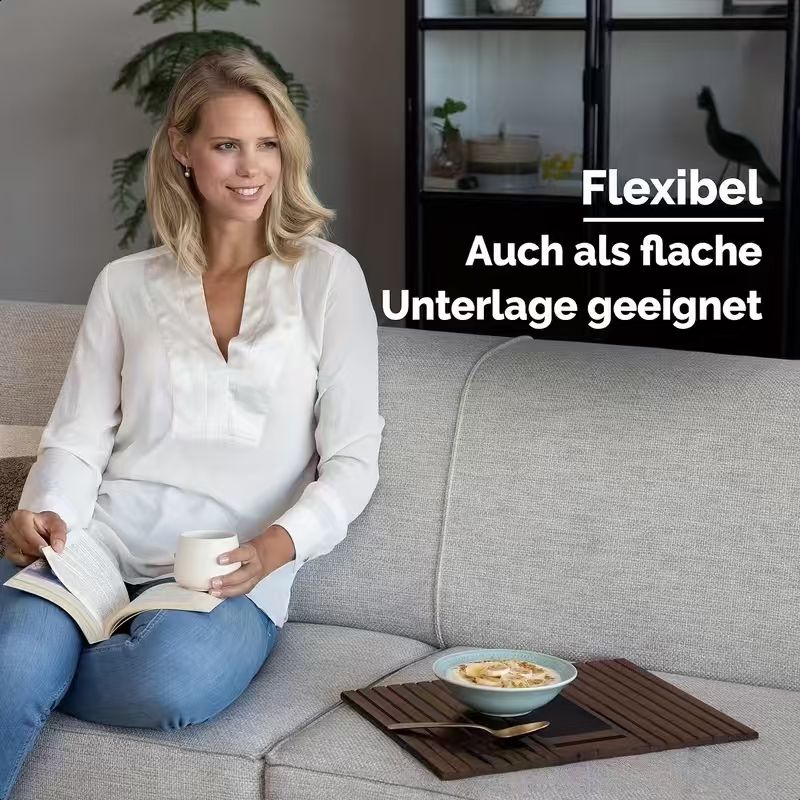 Foldable Bamboo Sofa Armrest Tray